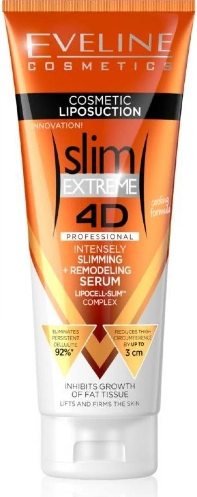 Eveline Cosmetics slim Extreme 4D Liposukce intenzivní hubnoucí sérum remodelace 250 ml