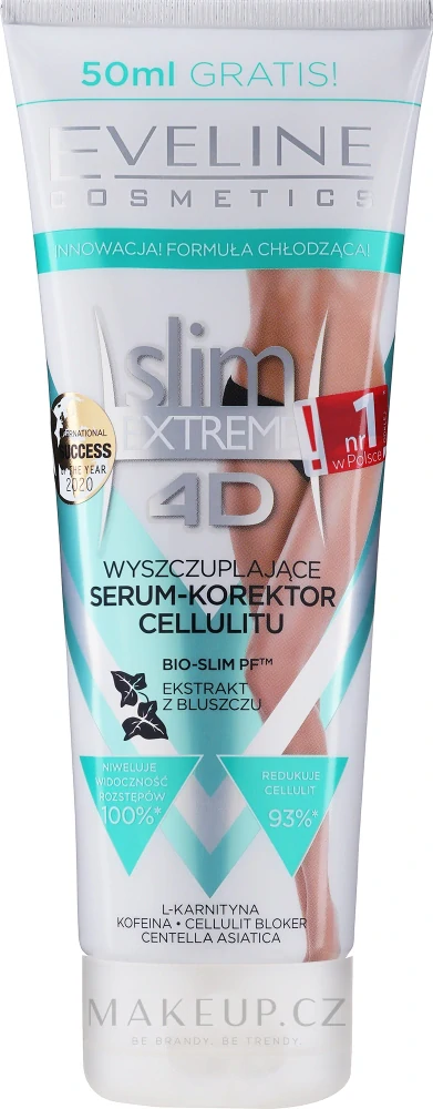 Eveline Cosmetics Slim Extreme zeštíhlující a zpevňující sérum proti celulitidě 250 ml